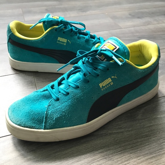 teal puma shoes